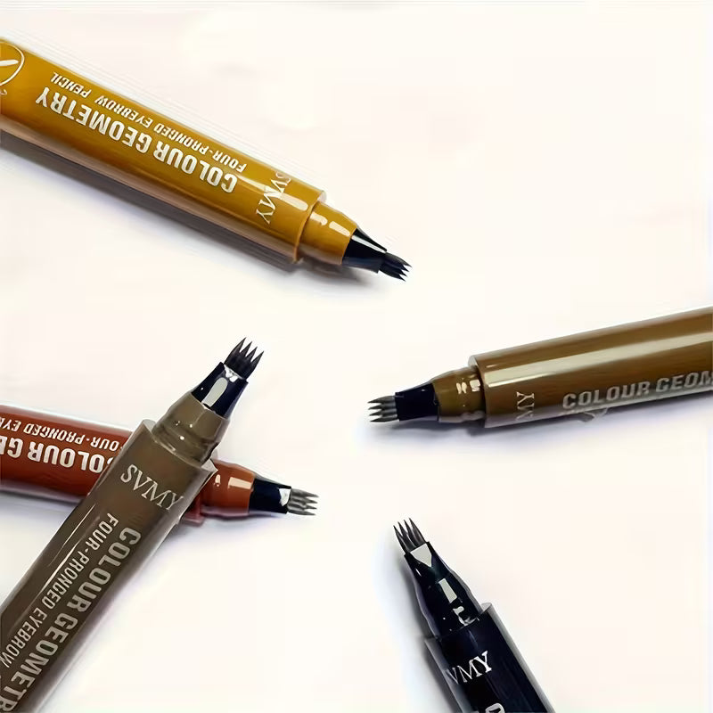 Four Fork Eyebrow Pen Dark Coffee Waterproof Eyebrow Pen