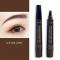 Four Fork Eyebrow Pen Dark Coffee Waterproof Eyebrow Pen