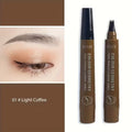 Four Fork Eyebrow Pen Light Coffee Waterproof Eyebrow Pen